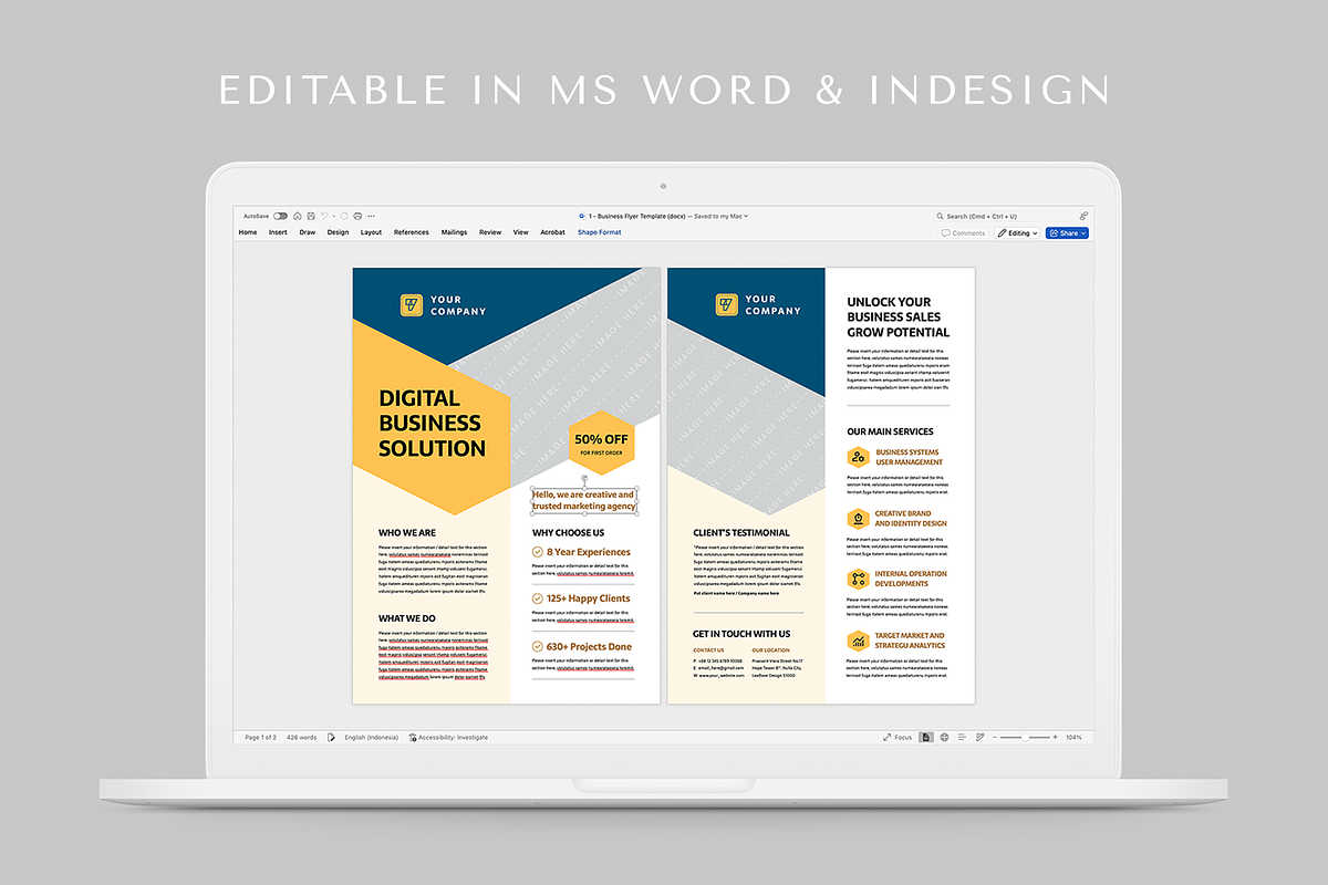 Business Flyer Template, a Flyer Template by Leaflove (Photo 5 of 6)