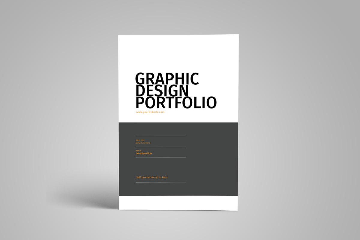 Graphic Design Portfolio Template, a Brochure Template by adekfotografia (Photo 3 of 42)