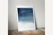 Watercolor Indigo Textures Set, a Texture Graphic by separisa (Thumbnail 4 of 5)