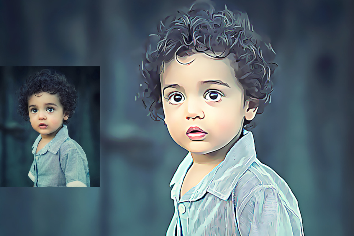 Cartoon Effect Photoshop Action, an Action Add-On by MRI STUDIO (Photo 4 of 9)