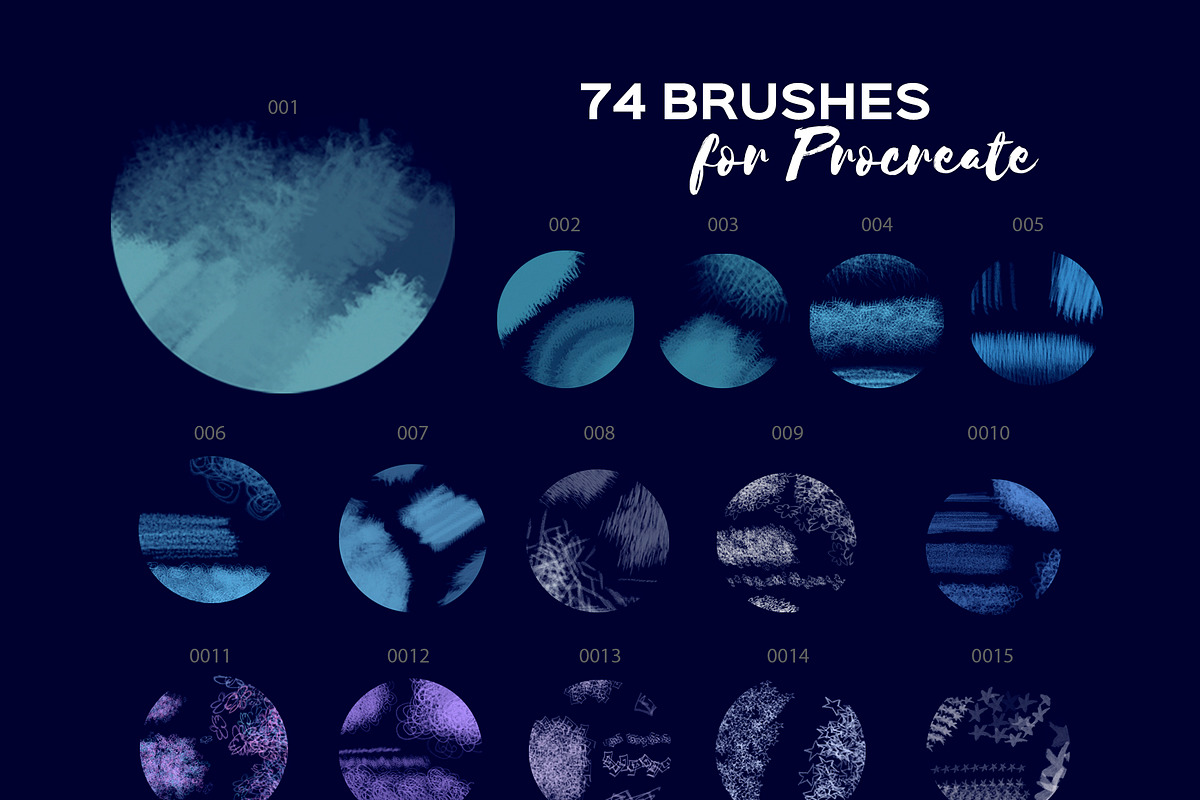 74 PROCREATE BRUSHES, a Brush Add-On by Masherdraws (Photo 2 of 4)