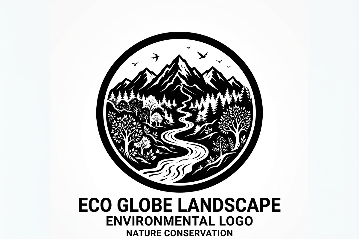 60 Eco Globe Landscape Silhouette, a Technology Illustration by Amazin_art (Photo 13 of 49)