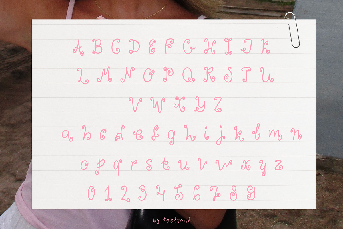Darling Girly Font, a Handwritten Font by Feelsoul (Photo 9 of 9)