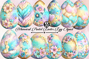 Whimsical Pastel Easter Egg Clipart, an Illustration by SVGArt (Thumbnail 1 of 7)