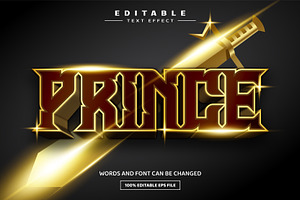 Prince 3D Editable Text Effect