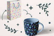 The Floral Mix 01- Seamless Patterns, a Pattern Graphic by Arts And Aura (Thumbnail 9 of 12)