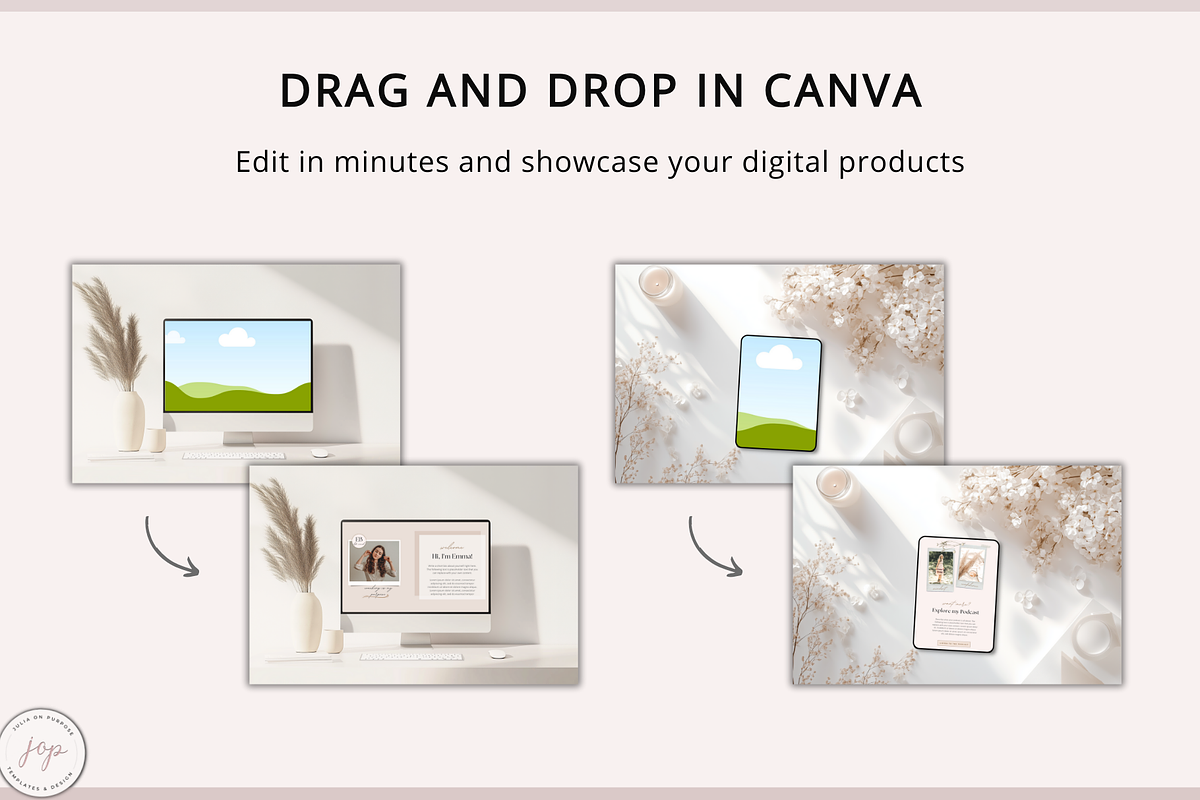 Digital Device Mockups Canva, a Device Mockup by Julia On Purpose (Photo 3 of 6)