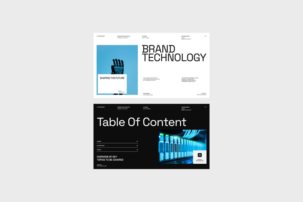 Montena - Brand AI Technology, a Presentation Template by Creatorism (Photo 2 of 8)