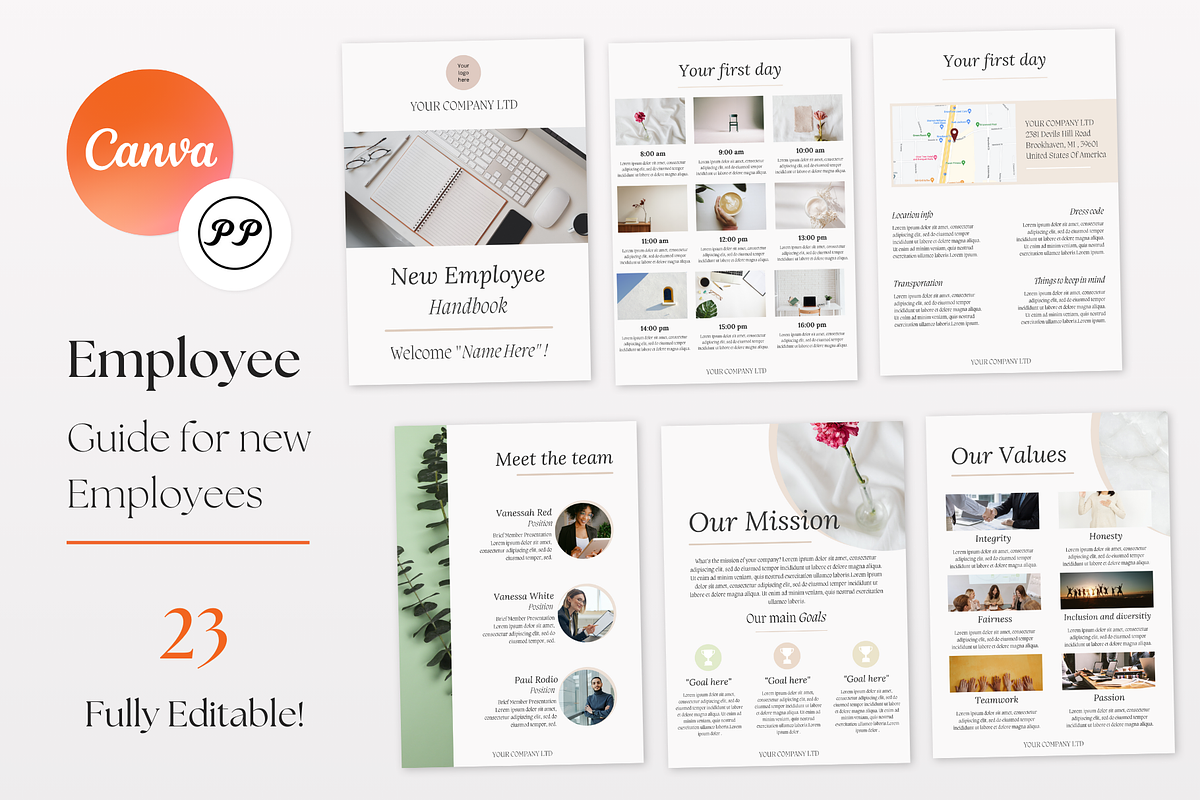 New Employee Handbook, a Marketing Template by PittaFinePrint (Photo 1 of 7)