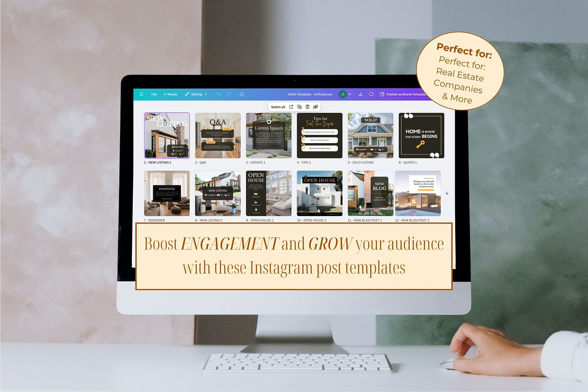 Haus Real Estate Social Template, a Templates & Theme by Artfullyours (Photo 2 of 11)
