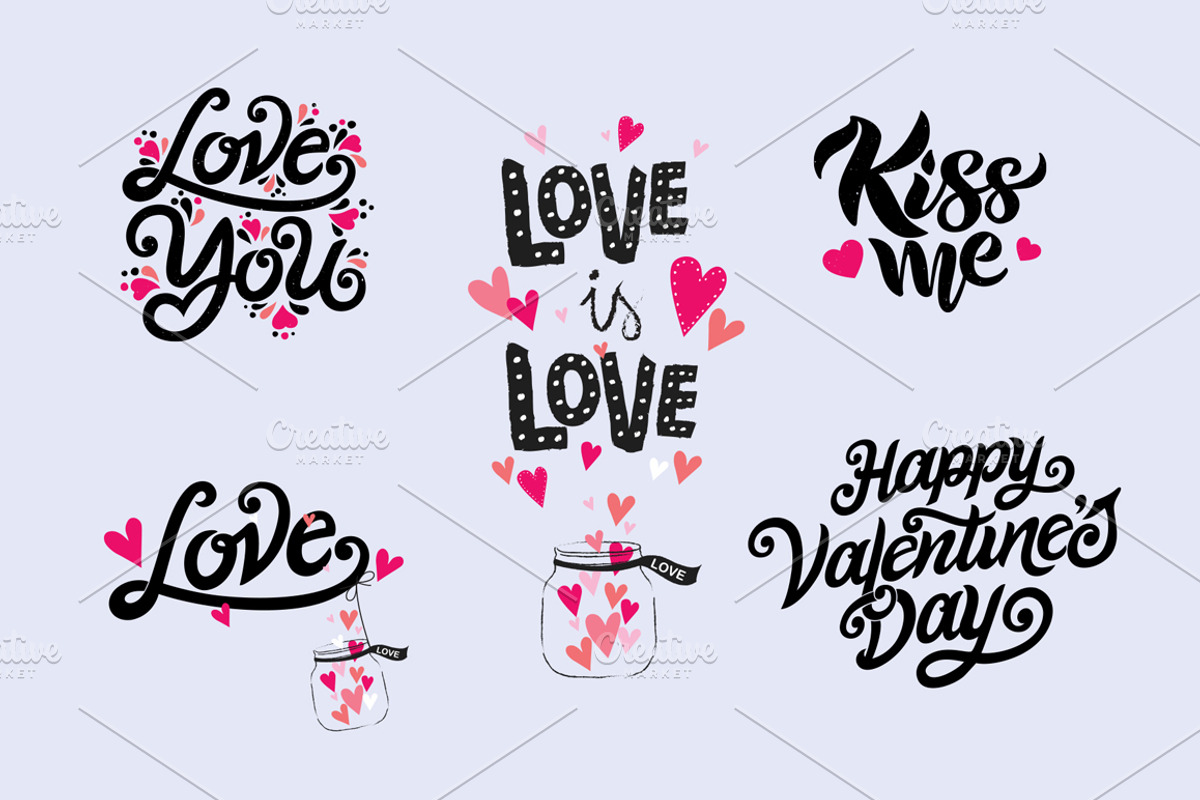 Valentine's Day Collection, a Poster Template by Anna's Lettering (Photo 4 of 8)