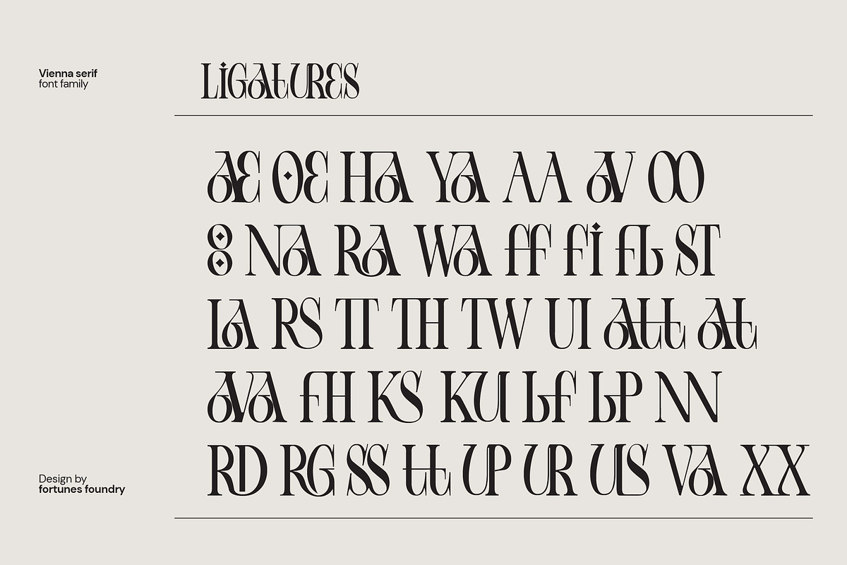 Vienna Modern Serif Font, a Serif Font by Fortunes Co (Photo 12 of 15)