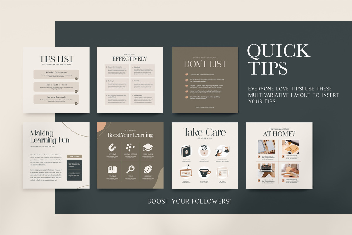 Instagram For eCourse Coach CANVA PS, a Social Media Template by Eviory (Photo 42 of 56)