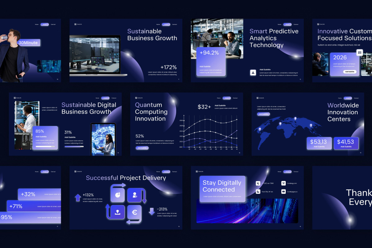 Computing Tech Keynote, a Presentation Template by Loin Studio (Photo 4 of 4)