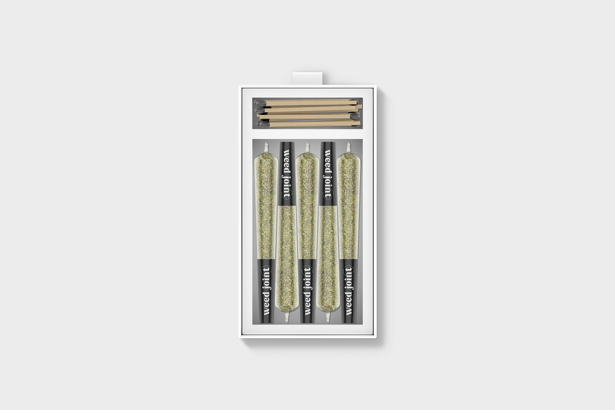 Cannabis Joint Branding Mockup, an Advertising Mockup by Mockupdaddy (Photo 9 of 14)