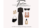 Fashion apparel women clothes, an Illustration by Milatoo (Thumbnail 1 of 10)