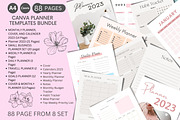Planner Canva Templates Bundle, a Flyer Template by Oskar Wantopi (Thumbnail 1 of 14)
