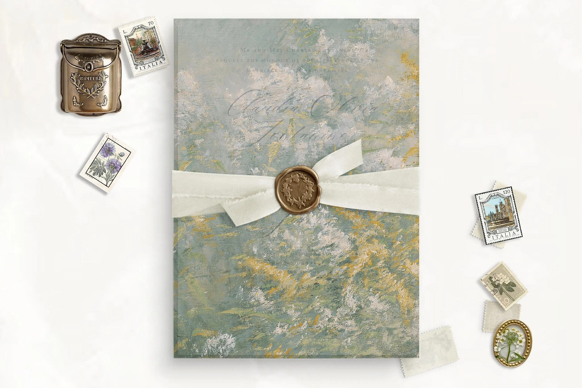Meadow Printable Vellum Overlay, an Invitation Template by SilverJoyAtelier (Photo 1 of 2)