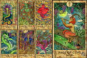 Fantasy World Tarot/full deck, a Decorative Illustration by Samiramay (Thumbnail 9 of 12)