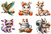 Halloween Mummy Animals Clipart, an Illustration by OK Design (Thumbnail 3 of 5)