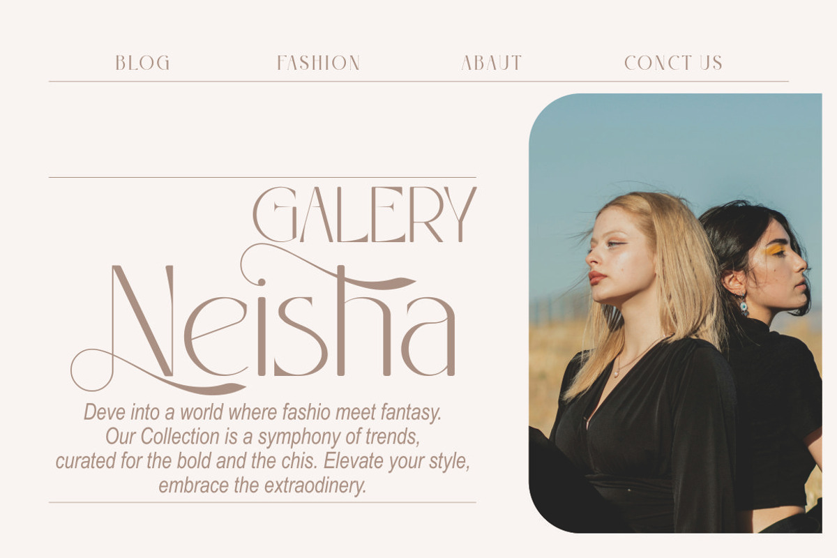 Neisha, a Serif Font by Kenrichi (Photo 6 of 12)