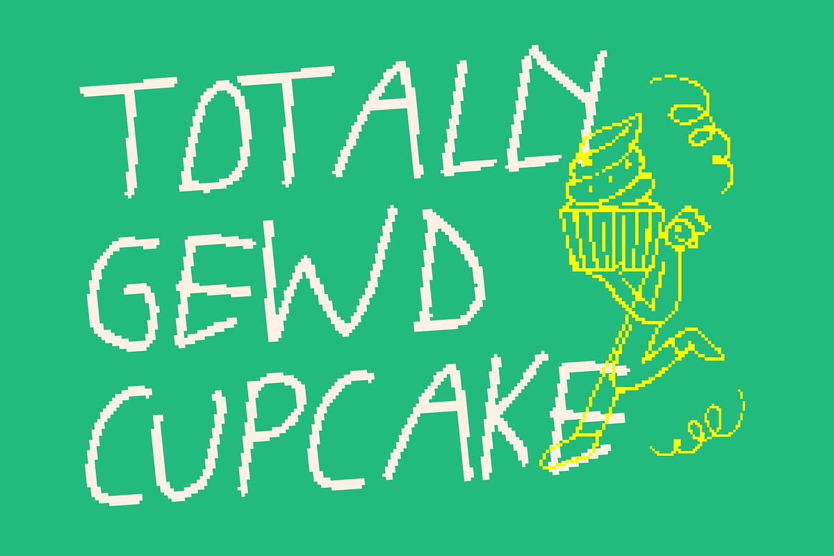CS Bimbo Pixel, a Sans Serif Font by Craft Supply Co. (Photo 5 of 8)