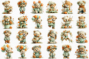 Spring Teddy Bear Clipart Png, an Illustration by Craft Nest (Thumbnail 6 of 11)