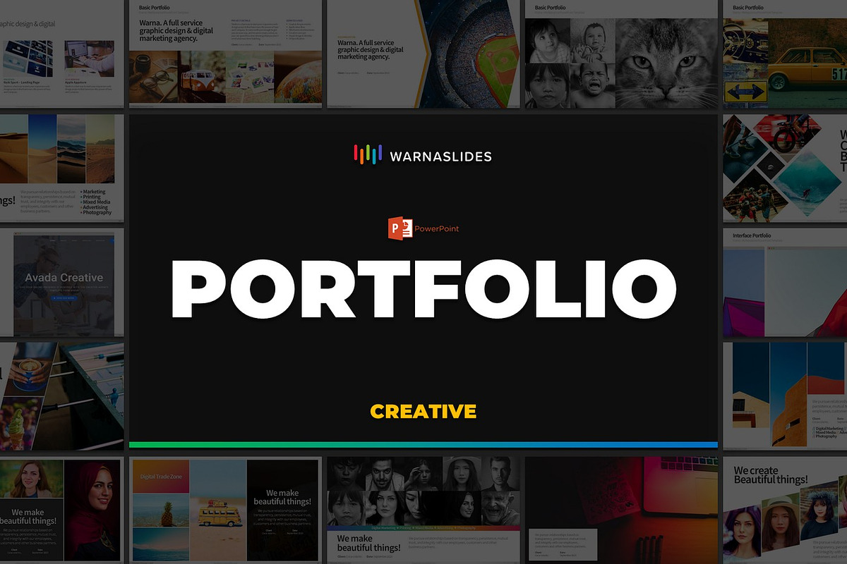 Portfolio PowerPoint Templates, a Presentation Template by Warna Works (Photo 2 of 27)
