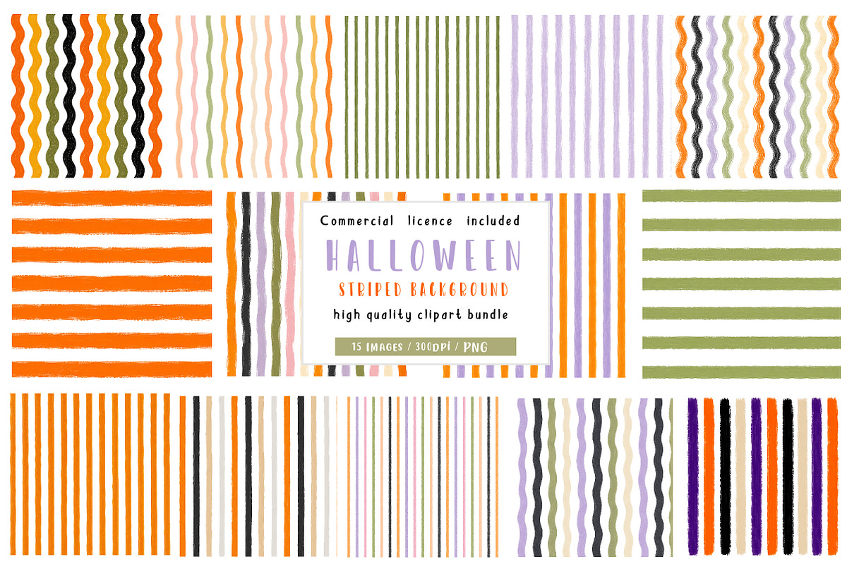 Halloween Striped Background, a Seasonal Illustration by CreationArt (Photo 1 of 4)