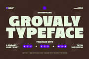 Grovaly, a Sans Serif Font by graphicook (Thumbnail 1 of 10)