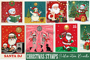 Christmas Stamps Sublimation Bundle, an Illustration by SinaCreation (Thumbnail 1 of 6)