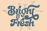 Bright Live - Retro Script Font, a Script Font by HeyFonts (Thumbnail 2 of 9)