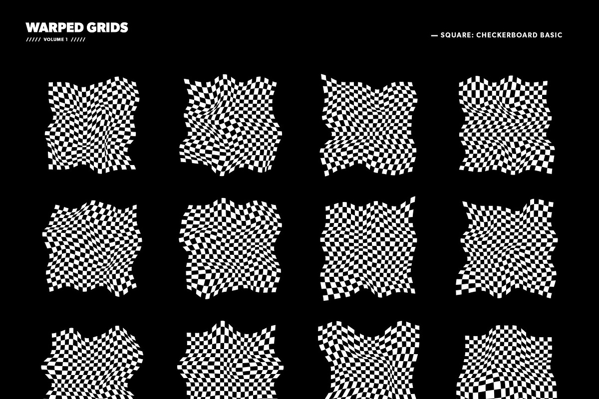 WARPED GRIDS vol.1 - Grid designs, an Object Graphic by RAWSTR (Photo 7 of 17)