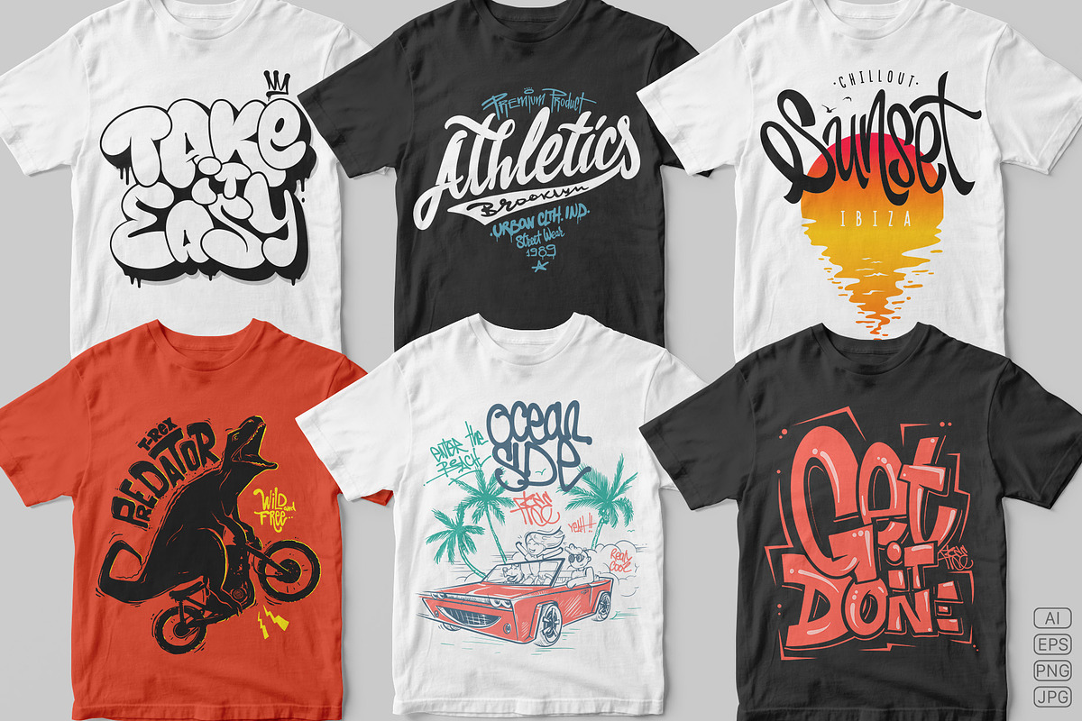 T-shirt graphics set 1, a Graphic by Urbanshop (Photo 1 of 7)