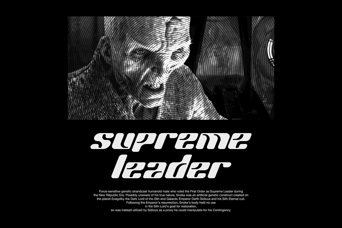 Snoke - Display font, a Font by Uncarving (Photo 3 of 7)
