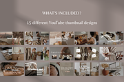 15 YouTube Thumbnail Templates, a Social Media Template by SociallyyCreative (Thumbnail 2 of 6)