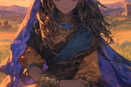 arab woman in the desert, a Photo by Pictures for you!!!!!!!!!