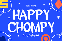 Happy Chompy Funny Display Font