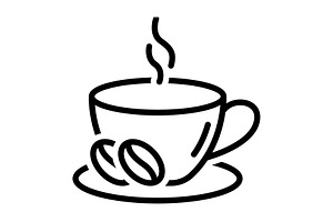 Coffee Caffeine Black Icon