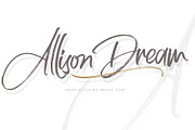 Allison Dream, a Script Font by Rochart (Thumbnail 11 of 11)