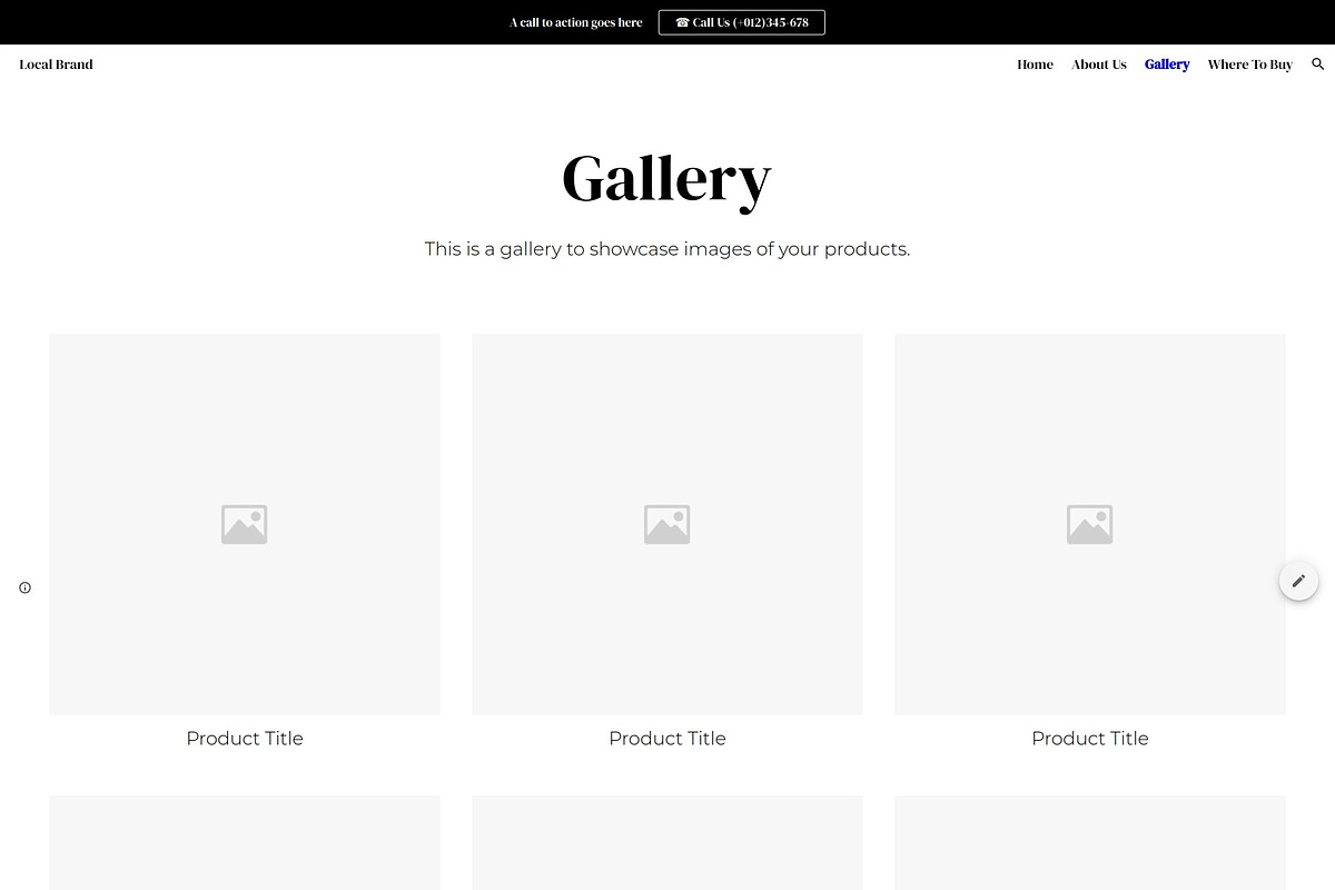 Local Brand 1 | GoogleSite Wireframe, a Templates & Theme by Template Heaven (Photo 2 of 4)