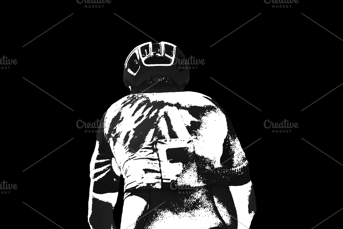 Ciclist riding graphic, a Sport Illustration by DanFLCreativo