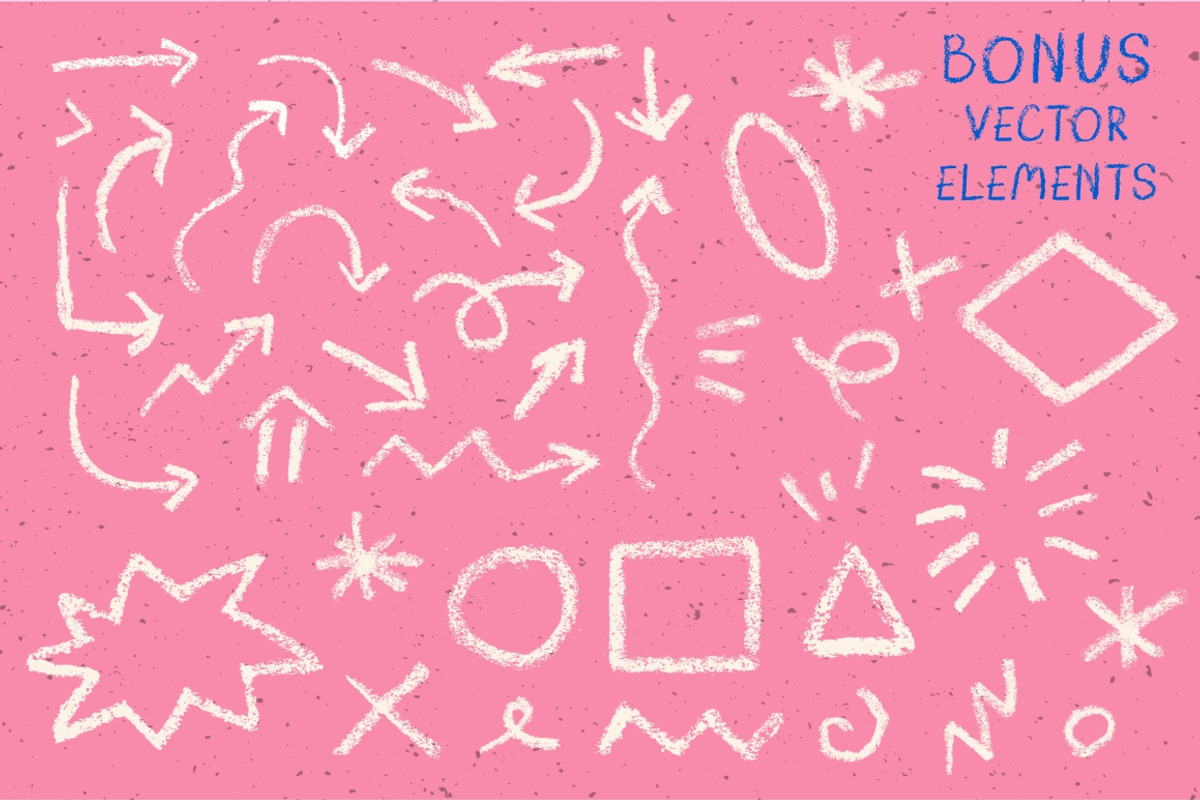 Dos Crayones 2 textured fonts, a Handwritten Font by Fat Hamster (Photo 13 of 18)