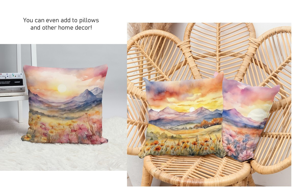 Watercolor Mountain Landscapes Set 2, a Decorative Illustration by Kat's Artful Creations (Photo 4 of 20)