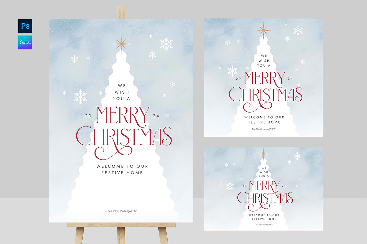 Christmas Winter Wonderland Template, a Poster Template by BrandPacks (Photo 1 of 8)