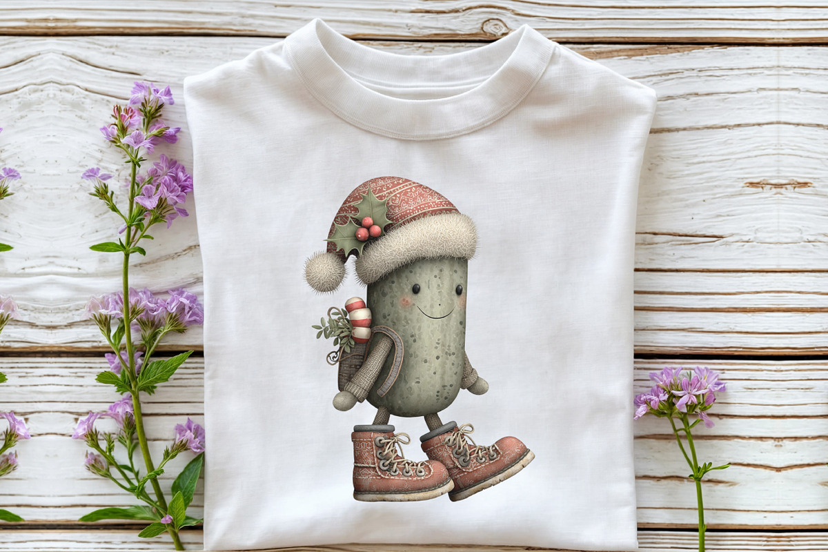 Whimsical Christmas Pickles Clipart, an Illustration by CraftArtStudio (Photo 5 of 6)