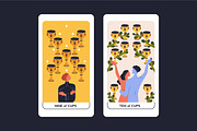 Suit of Cups tarot cards set, an Illustration by Good Studio (Thumbnail 6 of 6)