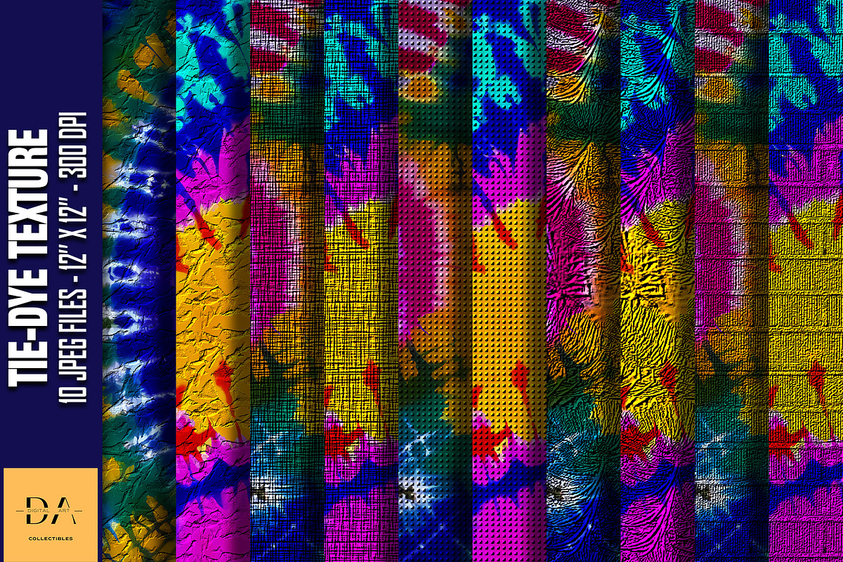 Tie-Dye Texture Digital Papers #84, a Texture Graphic by Digital Art Collectibles (Photo 1 of 5)