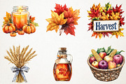 Happy Thanksgiving Elements Clipart, an Illustration by RobertsArt (Thumbnail 5 of 7)