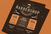 Service List Barbershop Flyer, a Flyer Template by graphicook (Thumbnail 2 of 3)